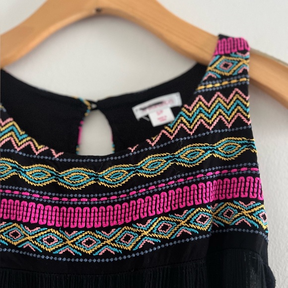 Xhilaration Black Boho Maxi Dress/Cover Up Sz S - Picture 2 of 4